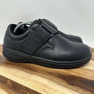 Orthofeet Broadway 510 Men’s Size 10.5 D Medium Black Leather Comfort Shoes